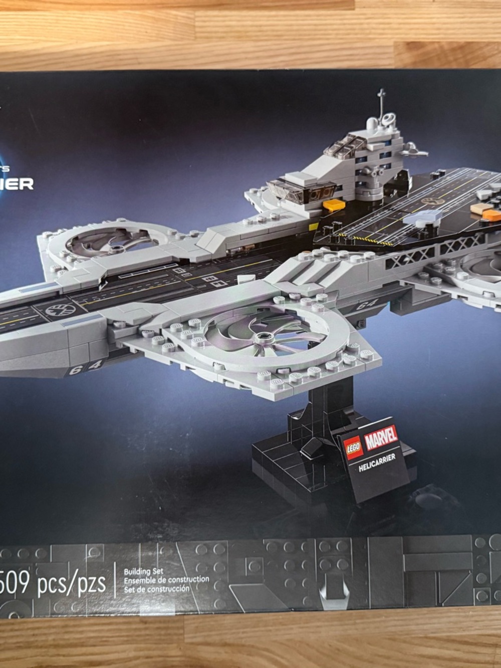 Marvel Gray Helicarrier Display Building Set